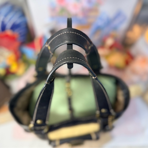 Coach Vintage Legacy Natural Woven Straw Handbag - Picture 5 of 10